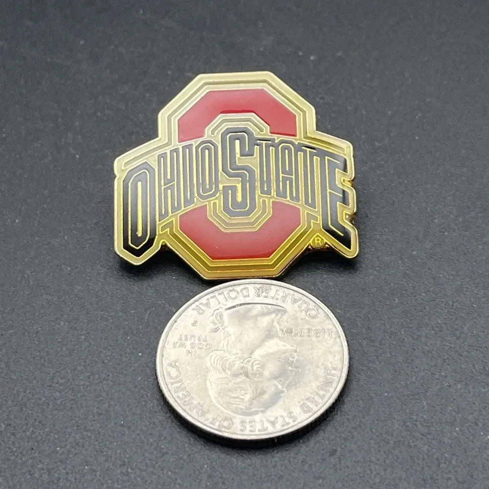 NCAA The Ohio State University Buckeyes Block O Logo Football Hat‎ Lapel Pin